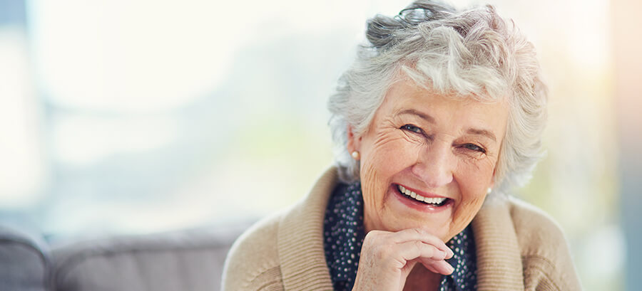 smiling senior woman